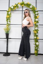 CURVA MAXI PALAZO GRIS - Imagen 5