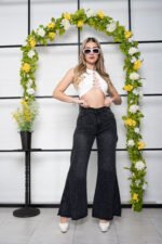 CURVA MAXI PALAZO GRIS - Imagen 4