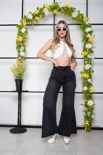 CURVA MAXI PALAZO GRIS - Imagen 3