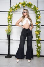 CURVA MAXI PALAZO GRIS - Imagen 2